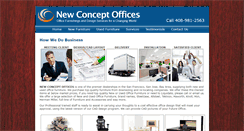 Desktop Screenshot of newconceptofficefurniture.com