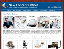 Tablet Screenshot of newconceptofficefurniture.com